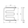 Полотенцесушитель водяной Фокстрот (ПМ-образный), 600х600х1,5 мм