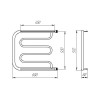 Полотенцесушитель водяной Фокстрот (ПМ-образный), 500х600х1,5 мм