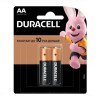 Батарейка алкалиновая Duracell, тип LR6/АА, 1,5В (уп.2 шт.)